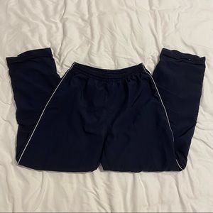 vintage champion navy blue track pants